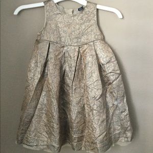 GAP Gold damask formal dress 4t
